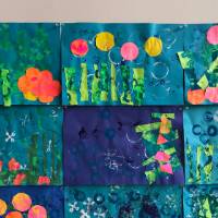 Painted Sea Collages - IV